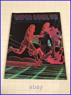 Super Bowl VII Game Program Original Miami Dolphins vs Washington Redskins