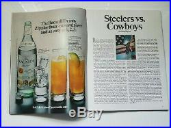 Super Bowl X January 18, 1976 Cowboys Steelers Official Autographed Program