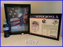 Super Bowl X Program and Memorabilia Pittsburgh Steeler Delight
