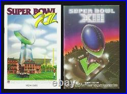 Super Bowl XII XIII Media Guides (2) Pedigreed Al Wester Collection Not Programs