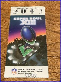 Super Bowl XIII Tickets x2 + Program Excellent-Near Mint Steelers Cowboys 1979