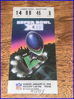 Super Bowl XIII Tickets x2 + Program Excellent-Near Mint Steelers Cowboys 1979