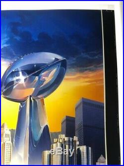 Super Bowl XIV Program Pittsburgh Steelers LA Rams Rose Bowl Transparency