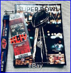 Super Bowl XLIV (44) Game Ticket + Lanyard + Game Program Great Condition Saints