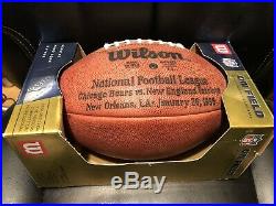 Super Bowl XX Chicago Bears vs New England Patriots Offical NFL Football in Box