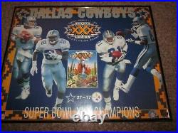 Super Bowl XXX Champs 1996 Dallas Cowboys Starline Poster withEmmitt Aikman Deion