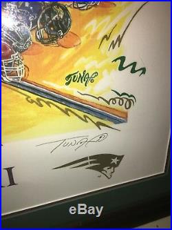Super Bowl XXXI Artist Signed & numbered #156 Of 1997 Green Bay vs. Patriots