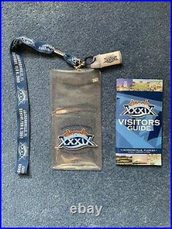 Super Bowl XXXIX 39 Lot Programme Seat Cover Radio Torch Necklace Lanyard & More
