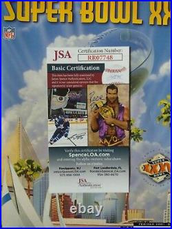 Super Bowl XXXV Program 2001 Baltimore Ravens vs NY Giants Jamal Lewis AUTO JSA