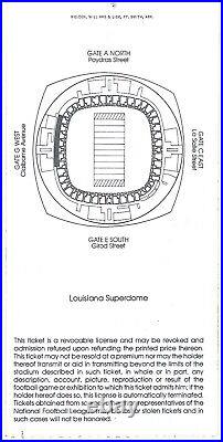 Super Bowl Xll Dallas Cowboys vs Denver Broncos Program & Ticket Stub