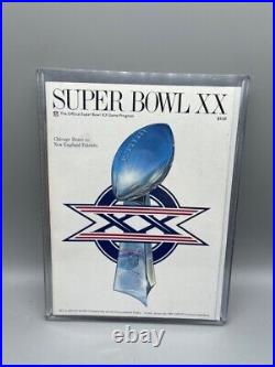 Super Bowl game programs In Sleeves, 1981,1982,1983,1986,1987,989,1996,2017