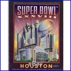 Tom Brady New England Patriots Autographed Super Bowl XXXVIII Program JSA