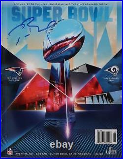Tom Brady New England Patriots Signed Super Bowl LIII Game Program