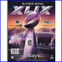 Tom Brady New England Patriots Signed Super Bowl XLIX Program JSA Certified