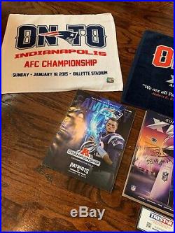 Tom Brady New England Patriots Signed Super Bowl XLIX Program TriStar Authentic