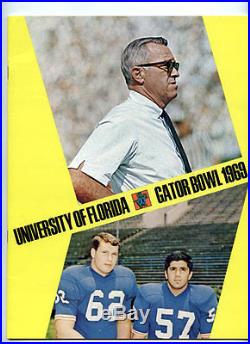 University of Florida RARE 1969 Gator Bowl Media Guide/Gators Football Program