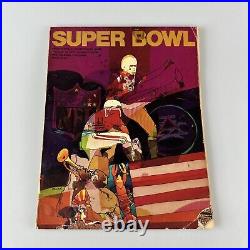 VINTAGE 1970 NFL SUPER BOWL IV PROGRAM KANSAS CITY CHIEFS vs MINNESOTA VIKINGS
