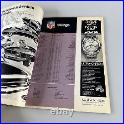 VINTAGE 1970 NFL SUPER BOWL IV PROGRAM KANSAS CITY CHIEFS vs MINNESOTA VIKINGS