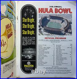VINTAGE 34th Annual All-America Football Hula Bowl Program Aloha Stadium Hawaii