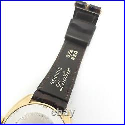 VTG 1978 Jostens San Diego Inaugural Holiday Bowl Wind Up Watch Genuine Leather