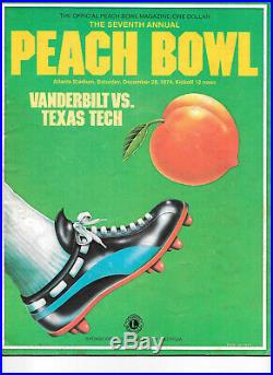 Vanderbilt Football Bowl Game Programs Complete Set of 9