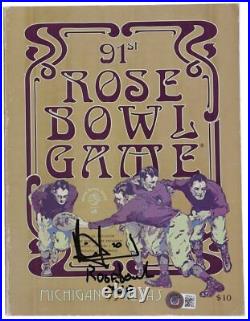 Vince Young Texas Signed/Inscribed Rose Bowl MVP 2005 Program Beckett 188764