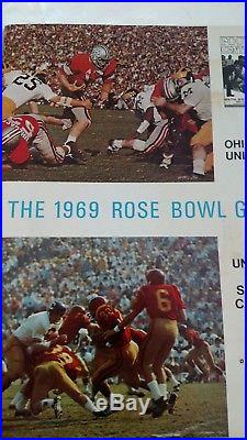 Vintage 1969 OHIO STATE VS USC ROSE BOWL Football Program RARE NATIONAL CHAMPS
