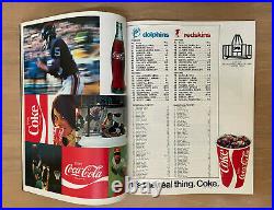 Vintage 1972-73 NFL Super Bowl VII Program Washington Redskins Miami Dolphins