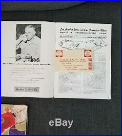 Vintage AAFC Football Program Lot 1947-1949 LA Dons vs Rockets 49ers + Rose Bowl