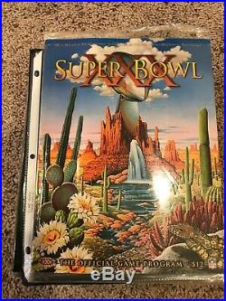Vintage Lot of Super Bowl Programs 21-30 XXI-XXX