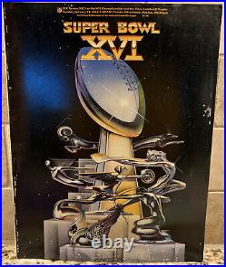 Vintage NFL Super Bowl Football Program Lot XVI XIV XVII XVIII XV 1979-1984