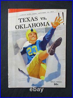 Vintage October 14, 1950 Texas vs Oklahoma Football Program Cotton Bowl