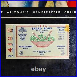 Vtg 50's 1956 SALAD BOWL Football TICKET & PROGRAM ASU Arizona State UofA Fiesta