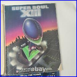 Vtg Super Bowl Game Program Lot of 6 NFL Football XXII, XII, XII XXI, XXII, XXIV