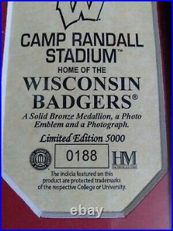 Wis Badgers Camp Randall Stadium Framed Photo 16x13 and 2012 Rose Bowl Program