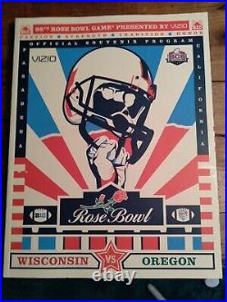 Wisconsin Badgers Camp Randall Stadium Framed 16x13 and 2012 Rose Bowl Program