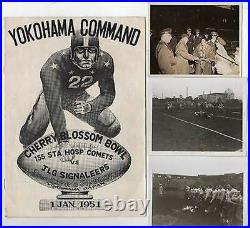 Yokohama Command Occupied Japan Cherry Blossom Bowl Football Game Program 1951